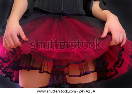 Pinup skirt on black