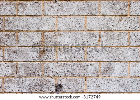 Grey and beige  smooth brick wall,background  and texture