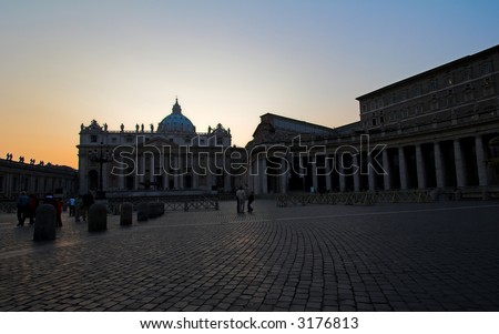 Saint Peter\'s Square, or Saint Peter\'s Piazza in Vatican City
