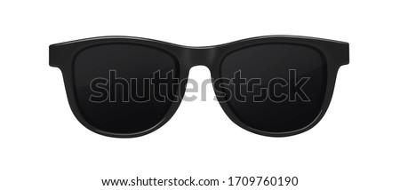 Black sunglasses isolated on white background Stock foto © 