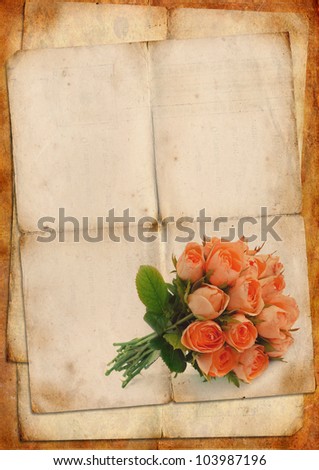 Blank for romantic letter