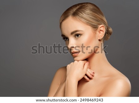 Similar – Image, Stock Photo Beautiful blonde woman