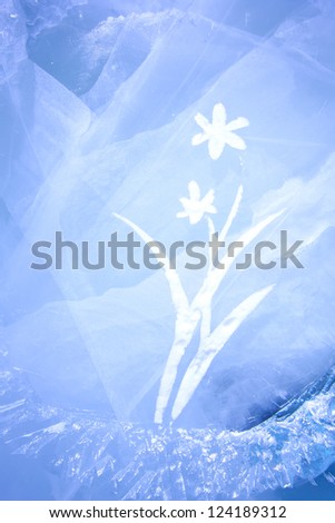 ice Carving with flower shape
