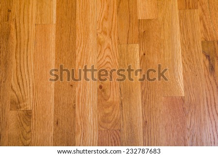 A shiny, polished hardwood floor for background or texture