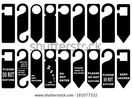 Door knob hangers