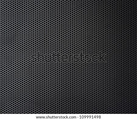black metallic honeycomb grid texture pattern