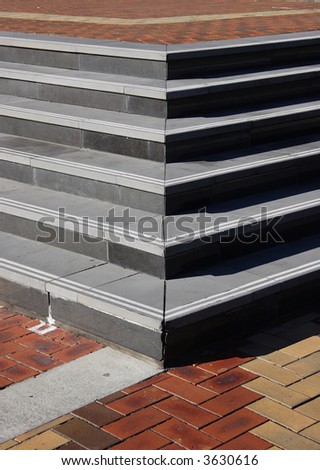 Brick and stone steps background pattern