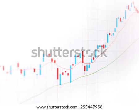 Candle stick graph chart of stock market trading, uptrend pattern, background