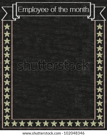 employee of the month written on blackboard background high resolution, easy to use