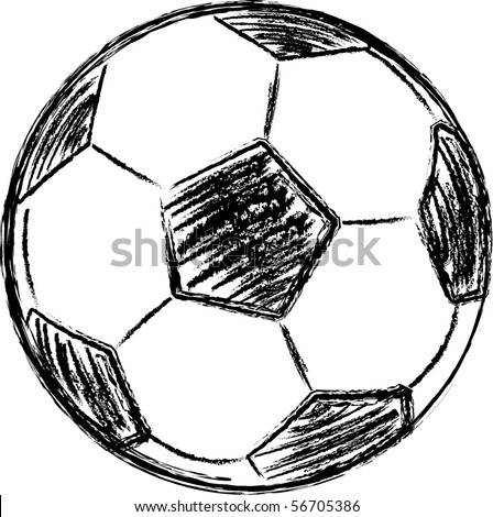 Vector Football Sketch - 56705386 : Shutterstock