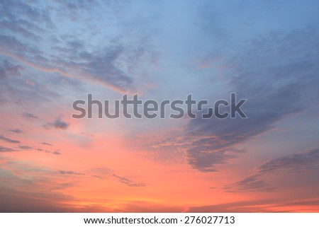 Sunset Sky Background , Colorful sky in twilight time background