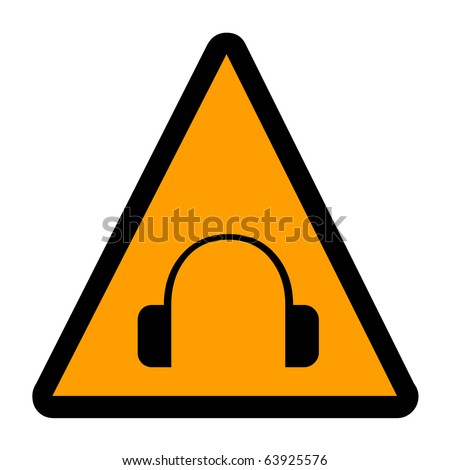 Headphone Wearing Sign Stock Photo 63925576 : Shutterstock