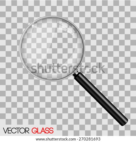Magnifying glass vector illustration