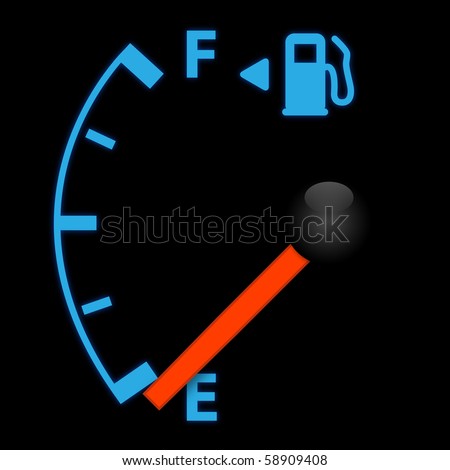 Empty Gas Tank Illustration - 58909408 : Shutterstock