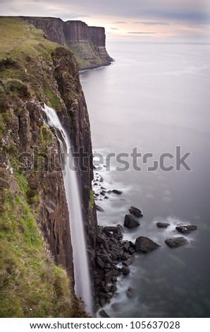 Kilt Rock Waterfall, Isle of skye,  Scotland, UK