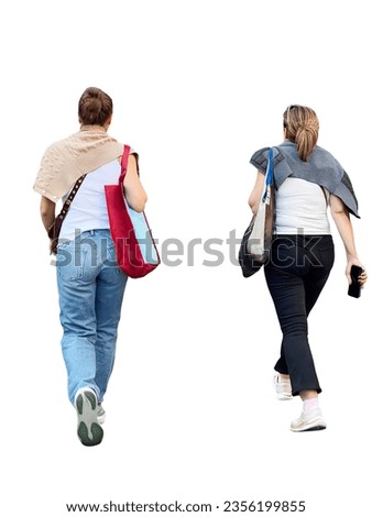 Similar – Image, Stock Photo backside of the urban fashion store. dirty old air conditioners on a vintage  wall