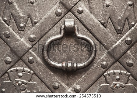 handle on metal solid doors
