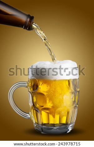 Beer Pour into Glass