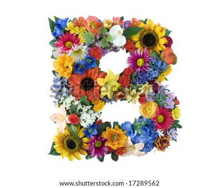 Flower Alphabet - B