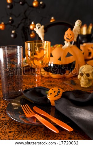 Halloween place setting