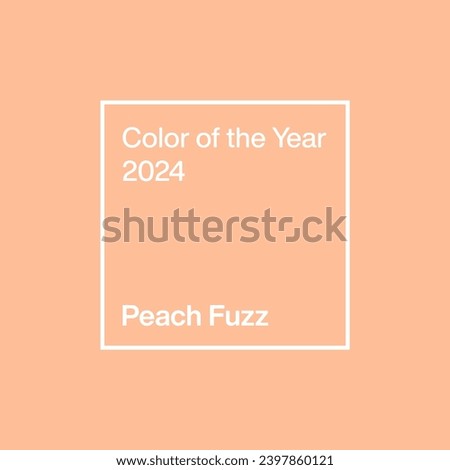 Peach Fuzz color background 2024 year