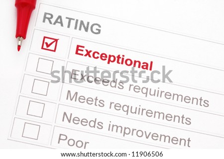 Rating marked \