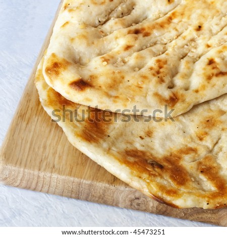 Fresh Turkish garlic bread, ready to eat.  Delicious \