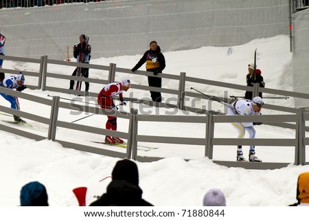 OSLO, NORWAY - FEBRUARY 24: FIS Nordic World Ski Championship, Sprint on February 24, 2011 in Holmenkollen, Oslo in Norway.