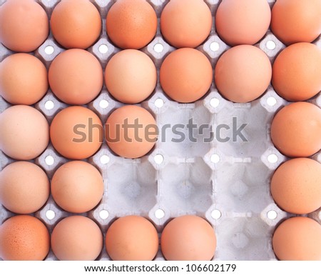 eggs in paper packaging