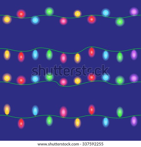 Royalty-free Strings of holiday lights on black? #129827741 Stock Photo Avopix.com