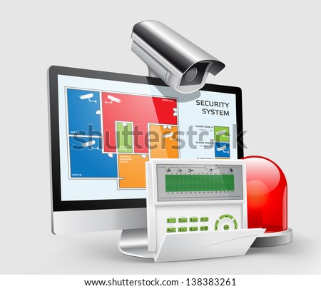 Access - Alarm zones - security system panel