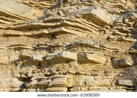 geological layers of earth - layered rock