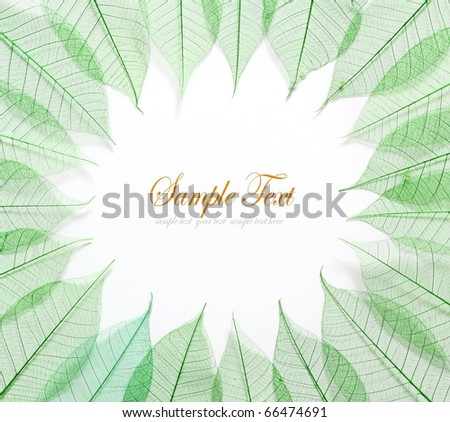 Skeleton leafs seamless abstract background