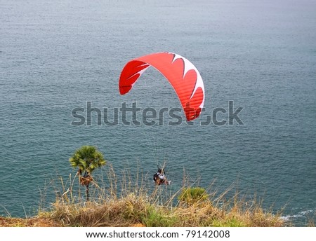 PHUKET, THAILAND - MAY 21: Paragliding Competition, Annual event Canon photo contest \