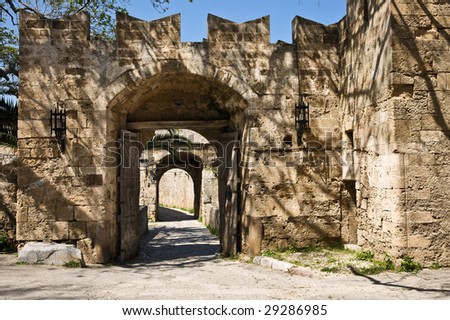 Amboise Gate, Old Town of Rhodes, Greece