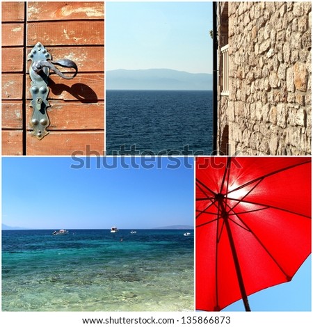 croatia dalmatia mediterranean sea summer photo set