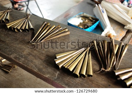 Brass nails for Thai nail dance which Tai Yuan culture.