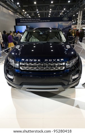 HOUSTON - JANUARY 28: The 2012 Range Rover SUV by Land Rover at the Houston International Auto Show on January 28, 2012 in Houston, Texas.
