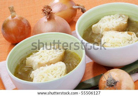 Delicious onion soup