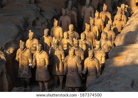 XIAN,CHINA -MAR 24 :The Terracotta Army or the \