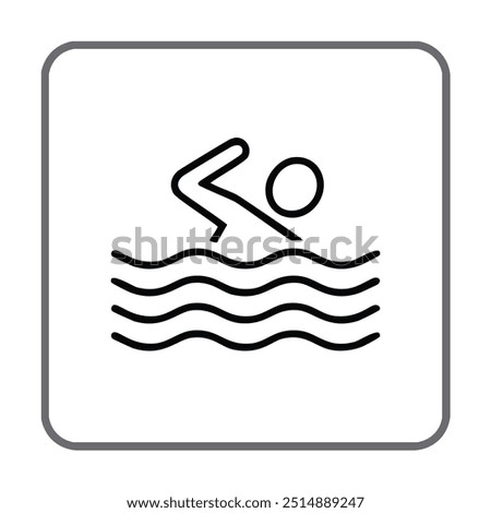 Similar – Image, Stock Photo Direct current Beach Ocean