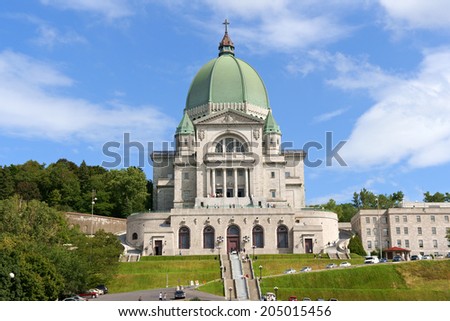 Saint Joseph Oratory construction began in 1904. The original Church was enlarged many times. The actual Basilica construction was terminated in 1967. It is the highest point in the city of Montreal.