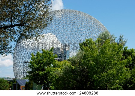 The geodesic dome called Montreal Biosphere is a museum dedicated to water and the environment. It is located at Parc Jean-Drapeau, on Saint Helen\'s Island.