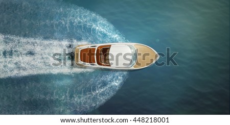 Similar – Image, Stock Photo Motor boats in sea on sunny day