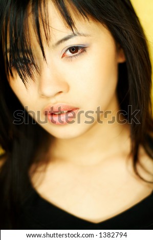Sexy asian girl model expressions
