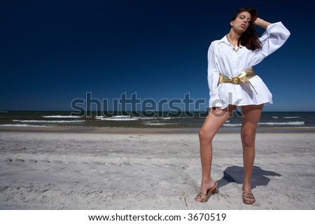 20-25 years old Beautiful Woman on the beach