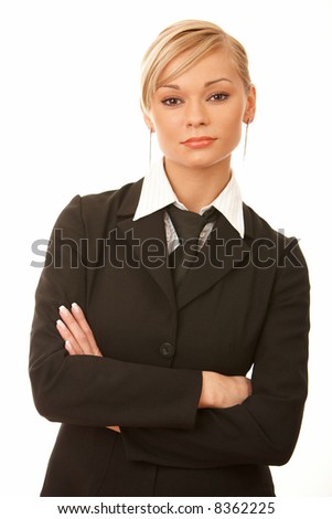 20-25 Years Old Blond Business Woman Isolated On White Stock Photo ...