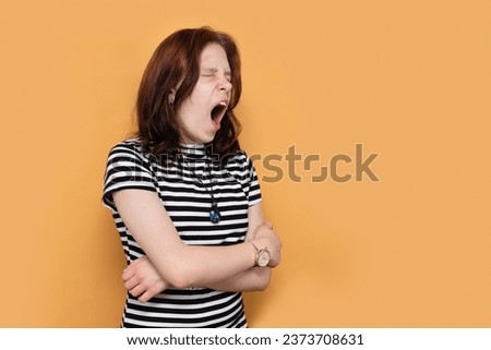 Similar – Image, Stock Photo Portrait of very tired & exhausted female UK NHS doctor in front of hospital,blurry out of focus background, Coronavirus COVID-19 pandemic outbreak crisis,overworked medical staff working long shifts