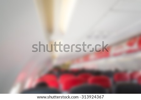 Abstract blur Plane cabin