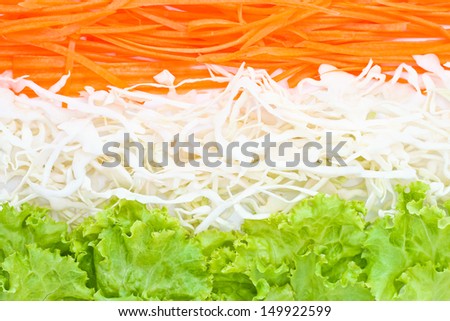 Fresh vegetables salad. Vegetables background.